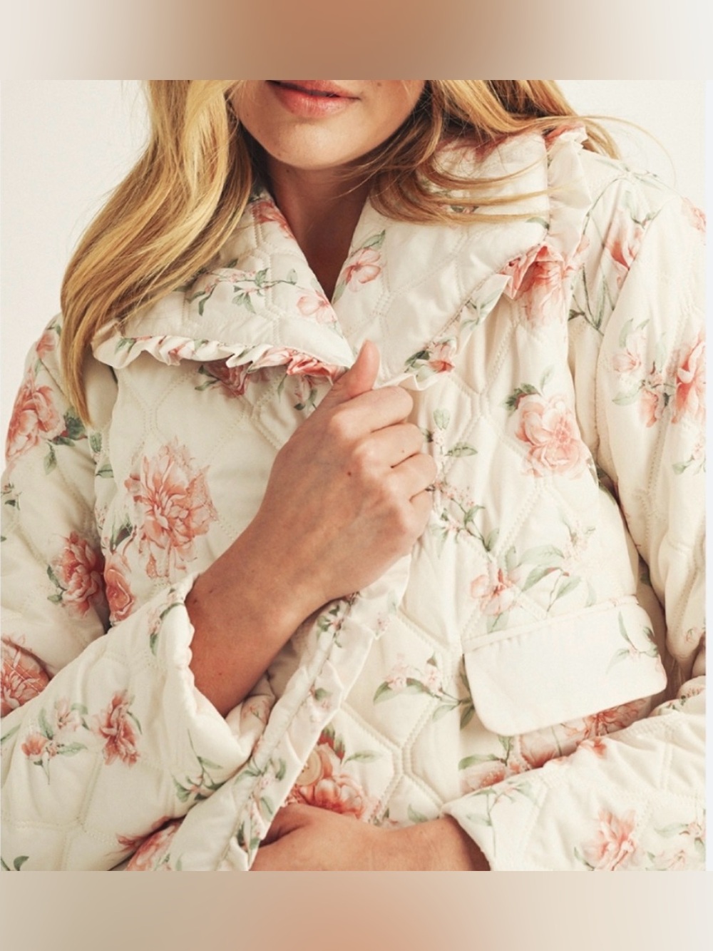 Storia Quilted Floral Jacket